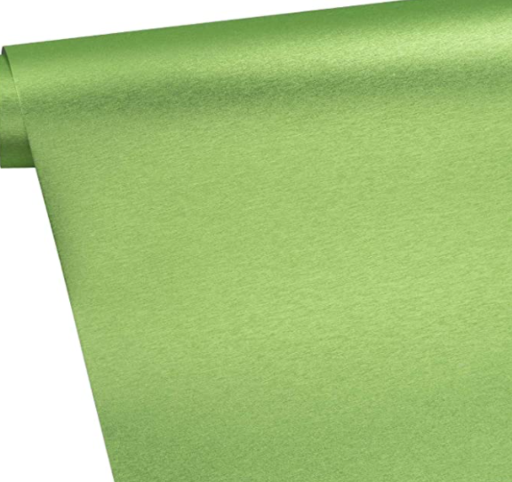 Metallic Brushed Wrapping Paper Roll - Green with Metallic Shine  30 inch x 33 feet