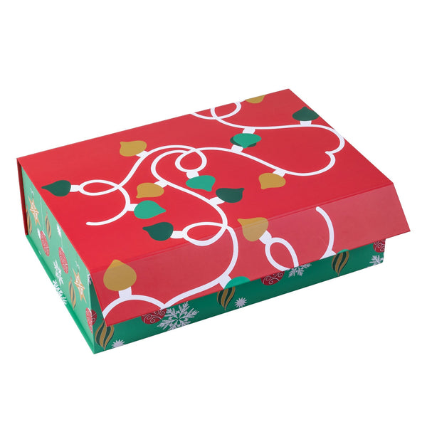 14x9x4.3 inch Collapsible Gift Box with Magnetic Closure - Christmas Ornament