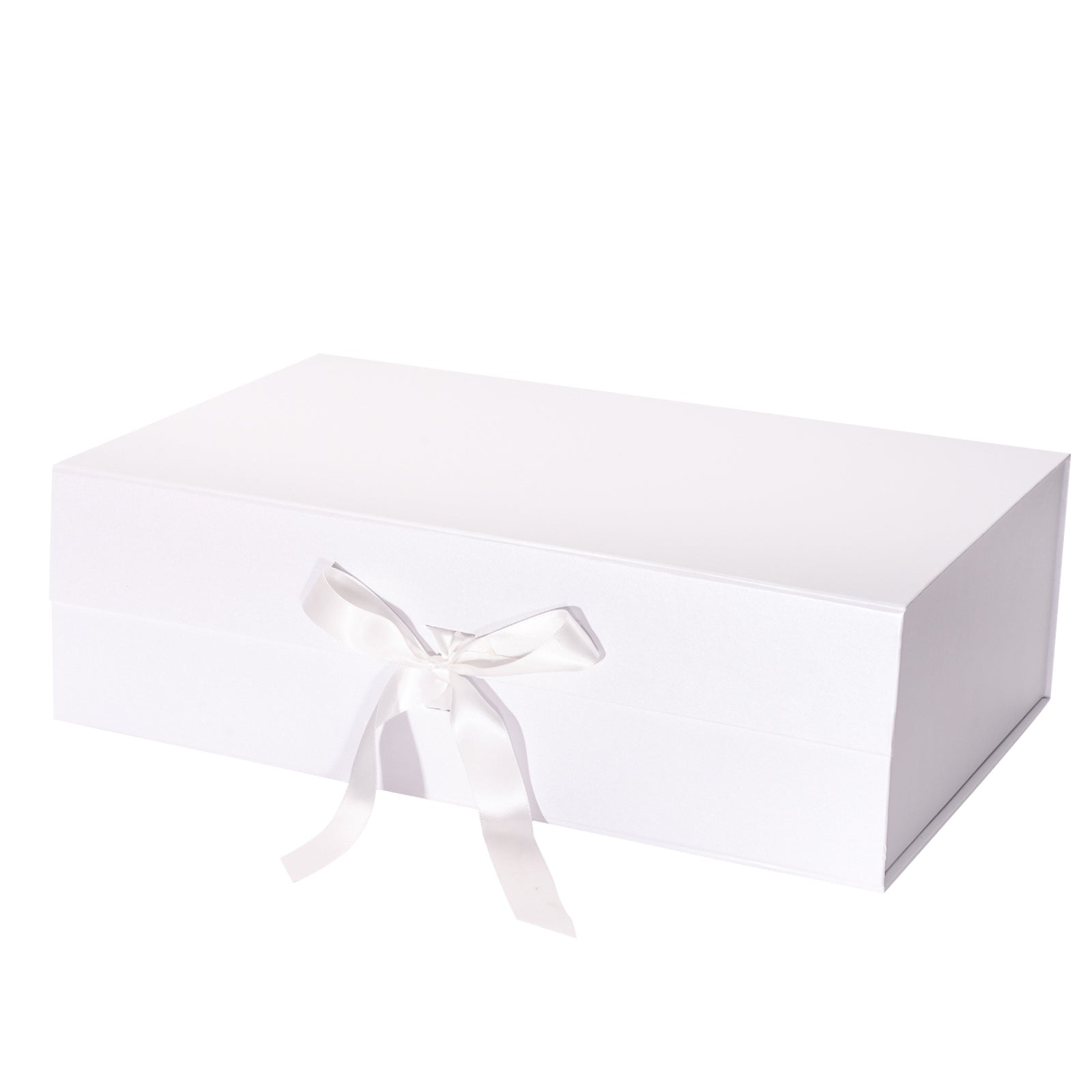 2 Pack 14X9x4.3 inch Magnetic Closure Box with Satin Ribbons