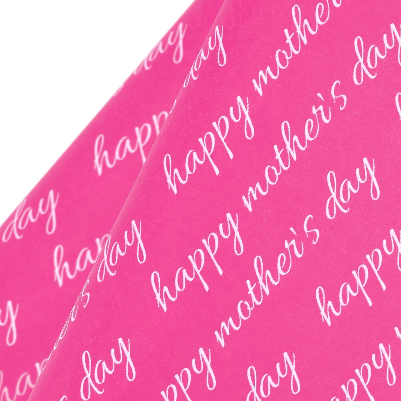 Gift Wrapping Tissue Paper - 25 Sheets Pink and White Happy Mother's Day Design Gift Wrap Paper Bulk for Packing, DIY Crafts - 19.7x27.5 inch