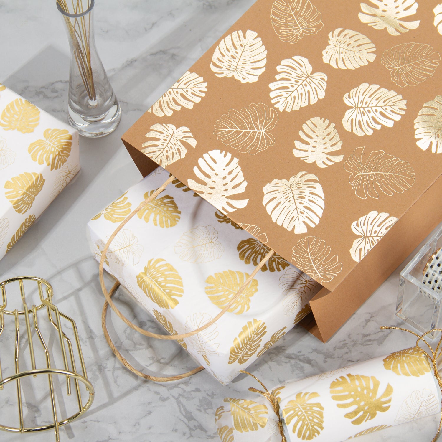 Gold Foil Wrapping Paper - 4 Roll Pack – Vietnam gift packaging  manufacturers